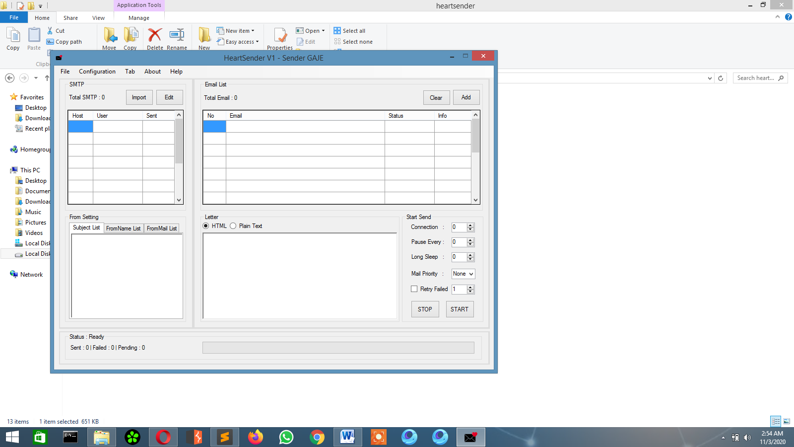 HEART SENDER 100% WORKING | LIFETIME LICENSE | SPAM TOOLS