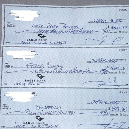 EAGLE BANK DEPOSIT CHECK